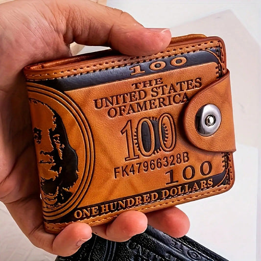 Large Capacity Men’s Leather Wallet – Fashion Card & Money Holder