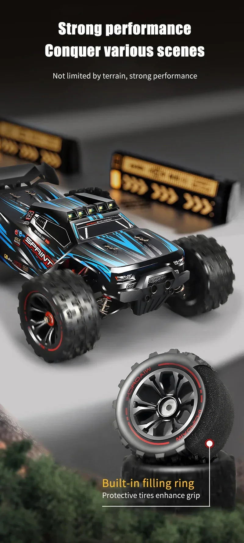1:16 WLtoys 9522pro Professional Racing Car 85 Km/h 4WD Brushless Remote Control Vehicle Road-Off-Road Drifting Type Rc CarGift