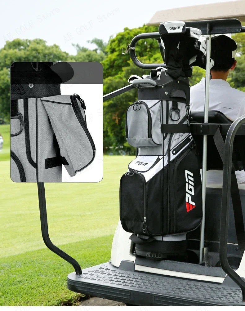 PGM 2024 Golf Bag Multi-Function Waterproof Anti-collision Retention Mechanism Golf Bags Large Capacity Travel Bags QB134