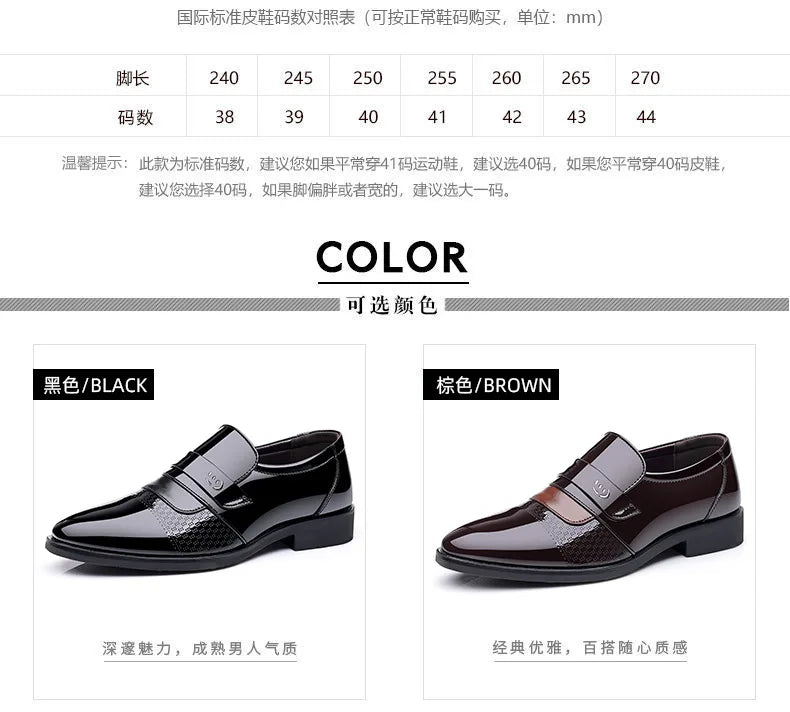 Men's Leather Oxford Brogue Dress Shoes Formal Office