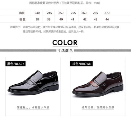 Men's Leather Oxford Brogue Dress Shoes Formal Office