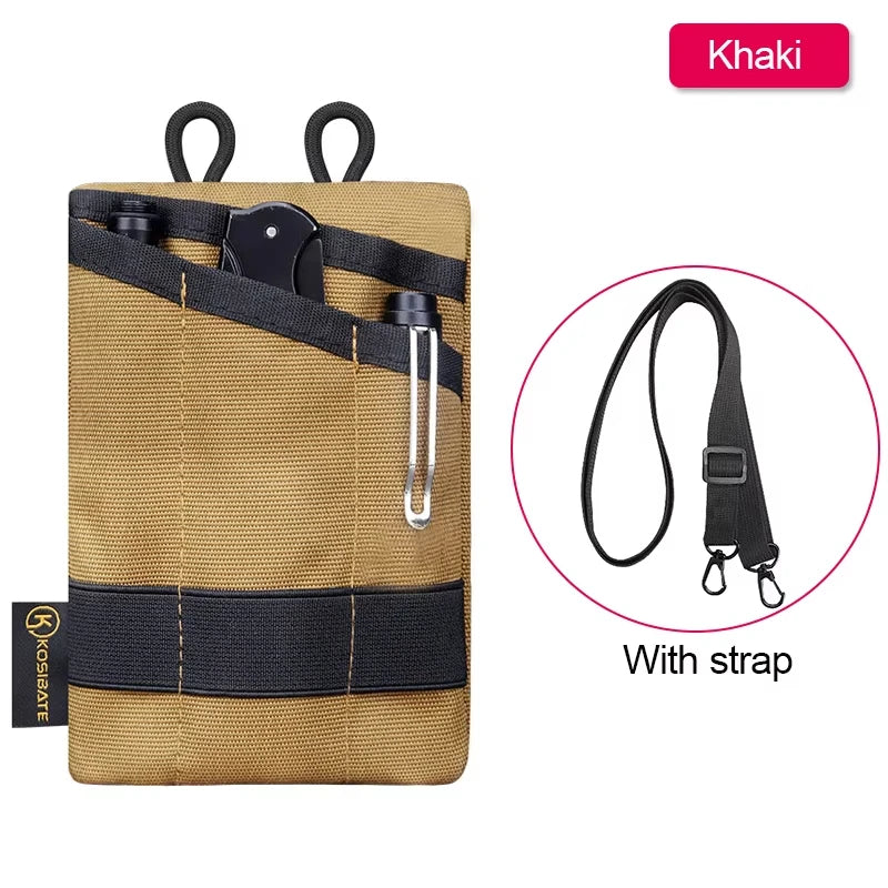 Tactical EDC bag wallet bag mini waist bag card key with waist bag camping, hiking, hunting, fishing, outdoor coin wallet