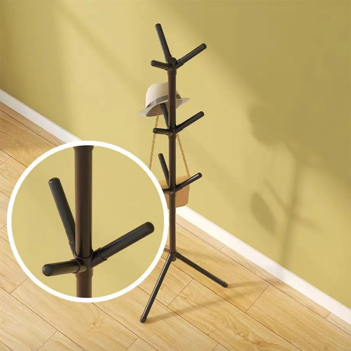 Vertical Coat & Hat Stand – Bedroom Storage Rack