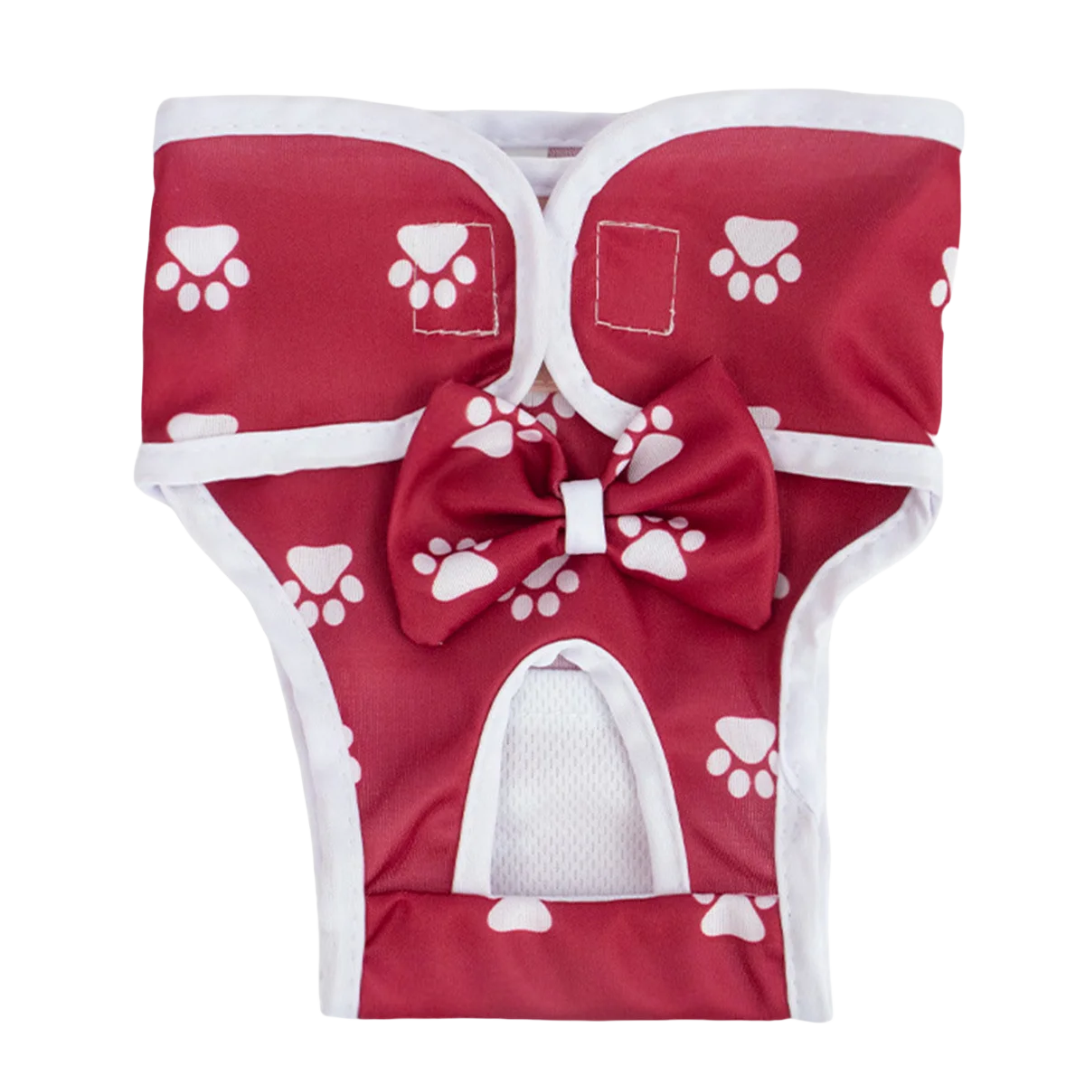 Pet Dog Physiological Safety Pants Female Dogs Pants Diapers Cute Footprint Menstruation Pants Reusable