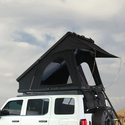 Aluminum Four-Person Rooftop Tent, Hard Shell, Closed Size 212x131x19 cm