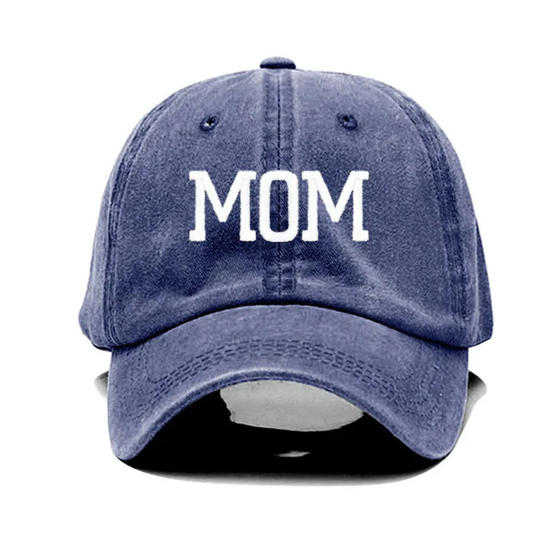 DAD MOM Embroidery Pure Cotton Men's Baseball Cap For Man  Womne's Fashion Sport Golf Caps Sun Hat Dropshipping