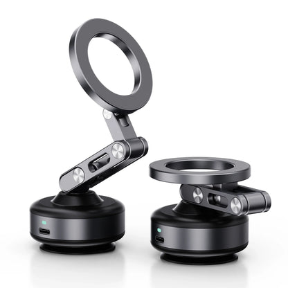 Magnetic Vacuum Adsorption Car Mount Aluminium Alloy Foldable 360 Rotation