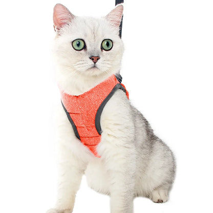 Small Cat Harness And Leash Set, Adjustable Anti-Escape, Color Options, 1.2m