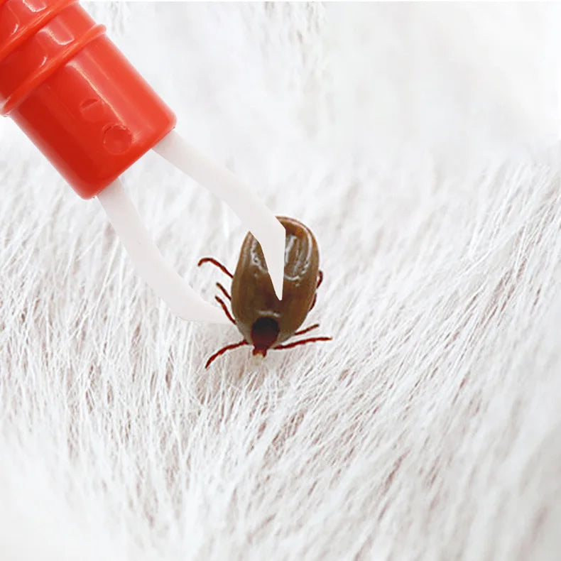 2-4pcs Flea Remover Hook Tick Remover Tweezer Tick Pull Pet Cat Dog Accessaries Tick Tool Pet Mites Flea Extractor Pet Supplies