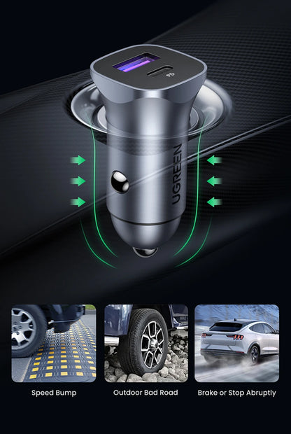 Car Charger Type C PD Fast Charger 4.0 3.0 For Mobile Phones