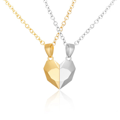 Heart ECG Pendant Necklace Stainless Steel And Zinc Alloy