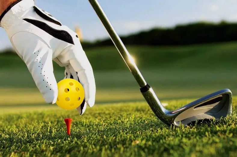 50pcs Golf Practice Ball 42mm 26 Hole Indoor Plastic Golf Ball PE Material Children's Hole Toy Ball JQ58962