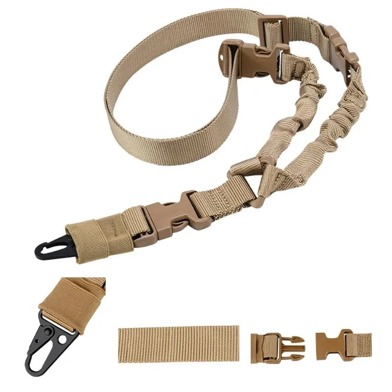 2025 Outdoor Tactical Harness Single-Point CS Gun Rope Diagonal Safety Rope Unisex Camouflage Tactical Belt for Hunting Sports