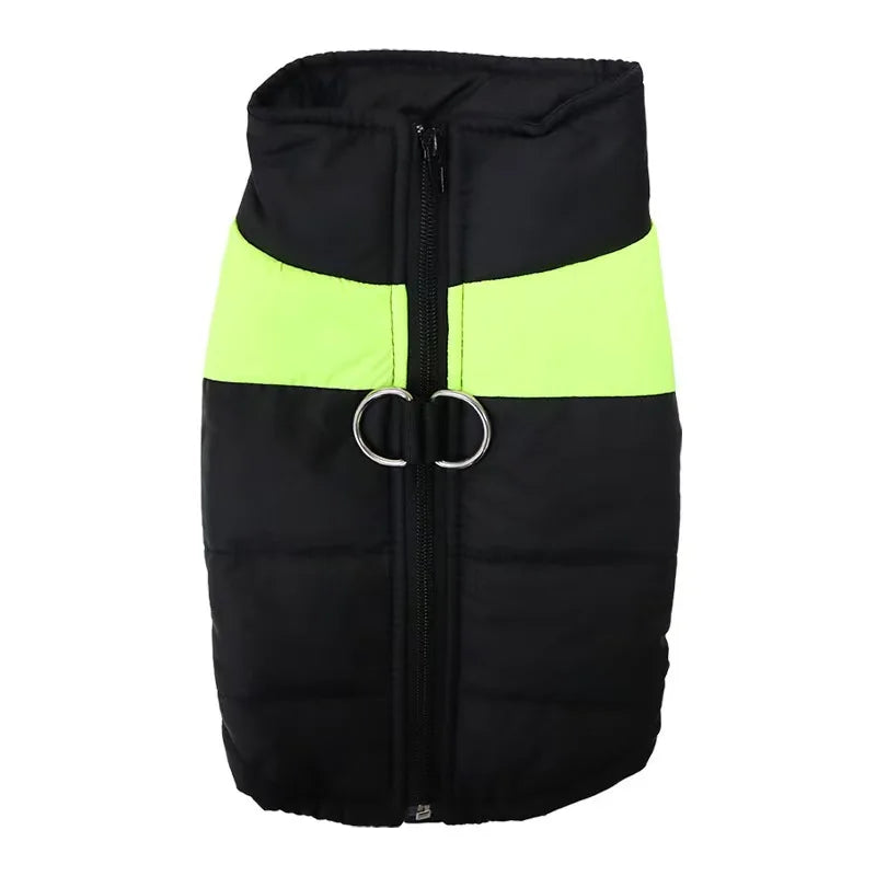Waterproof Winter Dog Coat Padded Vest Zipper Jacket for Small Medium Large Dogs