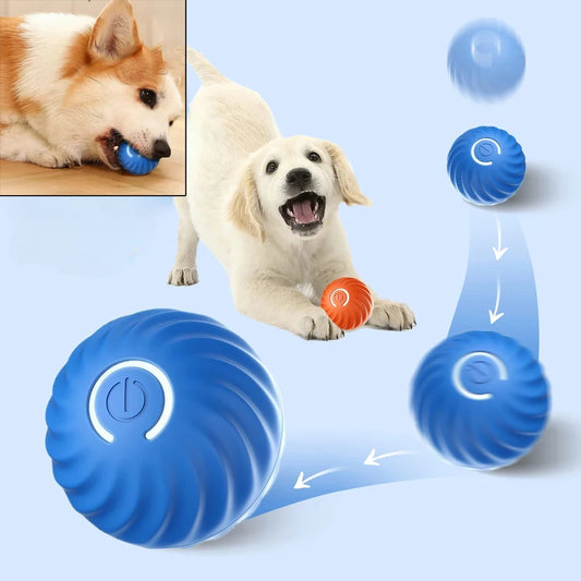 Automatic Moving Dog Toy Ball – Interactive Rolling & Bouncing Chew Toy for Puppies