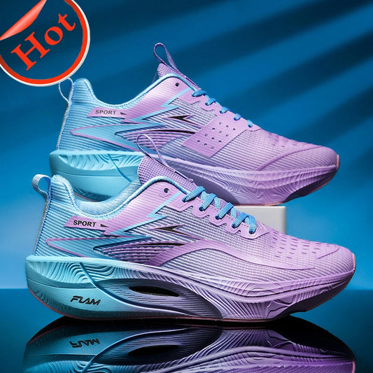 Men's Sneakers Anti-slip Cushioned Comfortable Racing Training Running Shoes Mesh Tennis Shoes Casual for Women