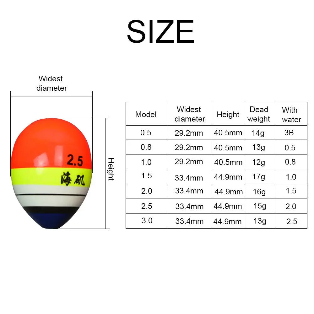 ABS Ah Bo Float Outdoor Fishing Float Ocean Rocky Fishing Float Transfer Line 0.5-4.0 Fishing Gear Accessories