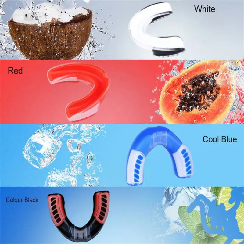 Sport Mouth Guard Teeth Protector Kids Adults Sports Mouthguard Tooth Brace Basketball Rugby Boxing Karate Appliance Trainer