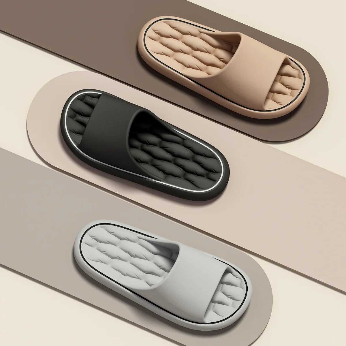 TZLDN Summer Women Home Slippers Beach Flat Fold Sandals Soft Comfortable Non-Slip Slides Indoor Outdoor Men Bathroom Flip Flops