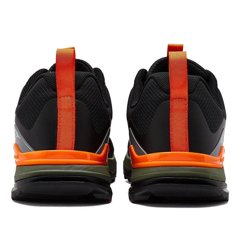 HOBIBEAR Unisex Hiking Sneakers Lace-Up Walking Shoes Outdoor Travel Artificial Leather Sneakers