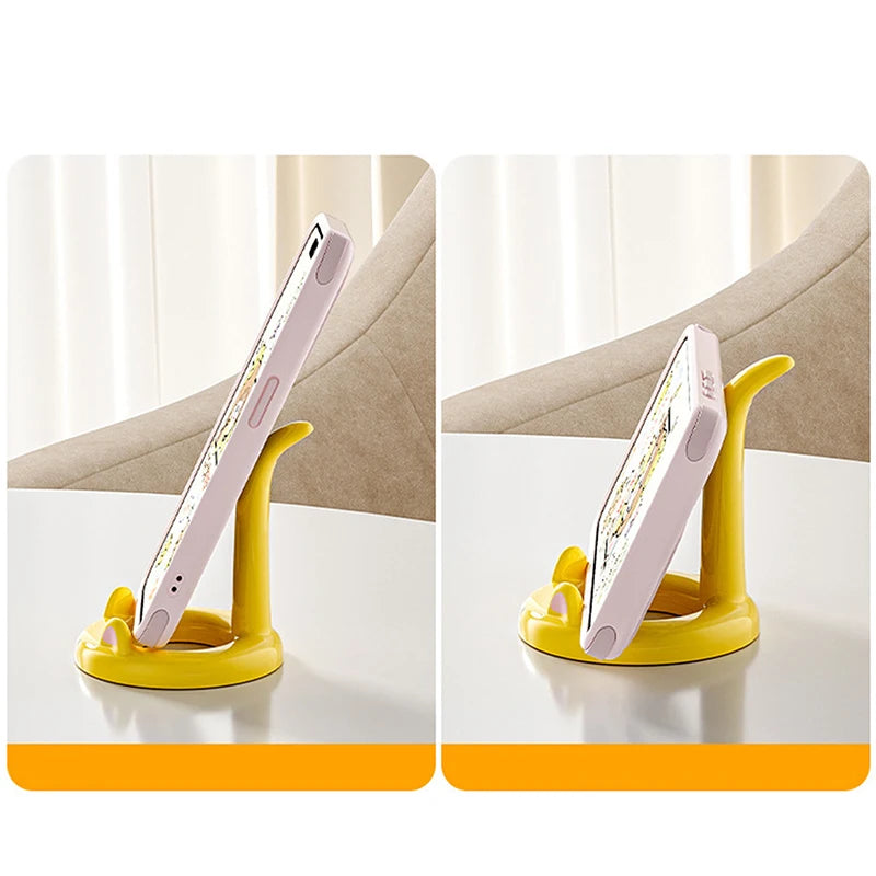 Cute And Sweet Cartoon Cat Mobile Phone Holder, Creative Desktop Mini Mobile Phone Holder, Can Be Used As A Decorative Ornament