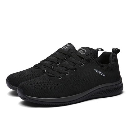 Men's Running Shoes Lightweight Breathable Lace Up Air Mesh Upper EVA