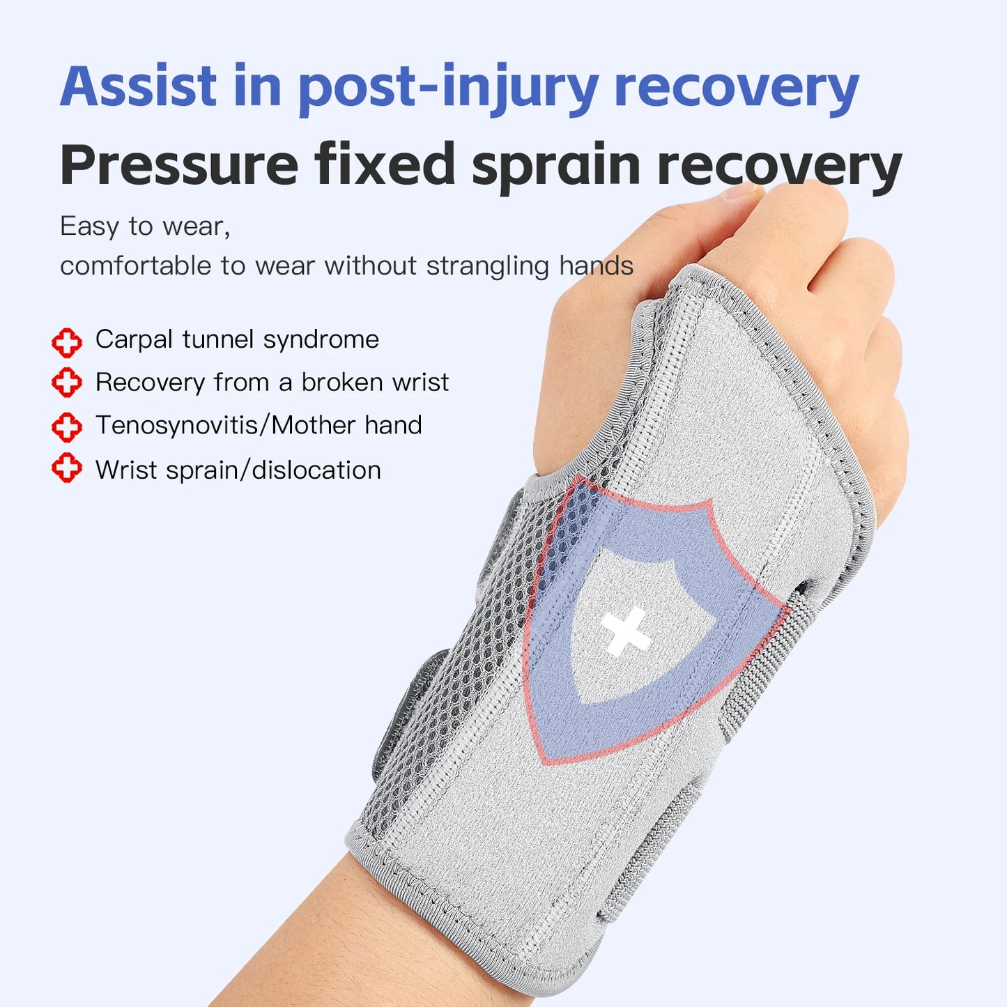 Finger Joint Pain Tendon Sheath Adjustable Dual Strap Wrist Guard with Thin Design Thumb Strain Protection Strap Wrist Guard