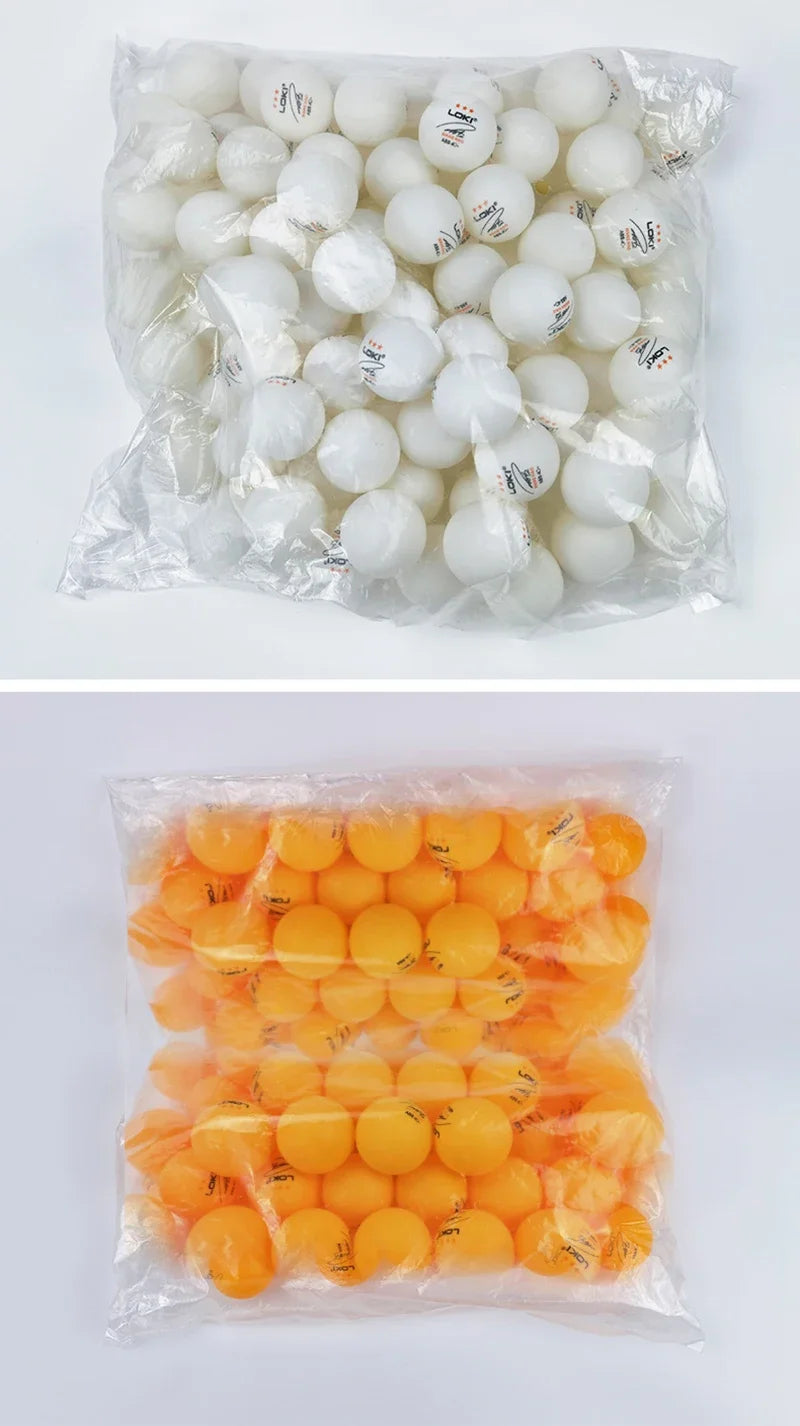 50/100PCS LOKI Table Tennis Balls 3 Star 40+ New ABS Plastic Material Ping Pong Balls with Seam Club Training Ping Pong Balls