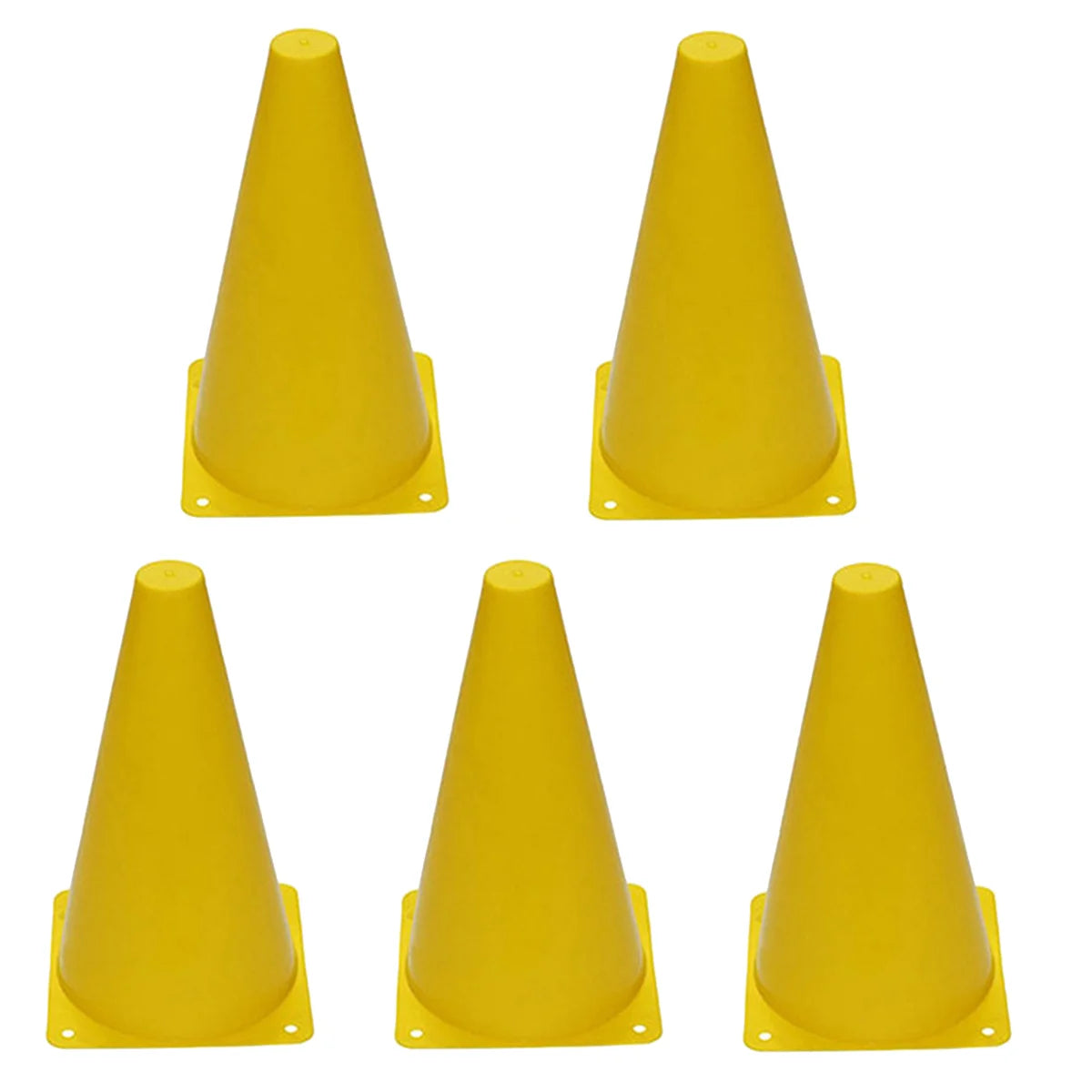 5 sets of 23cm soccer obstacle marker buckets, 9-inch plastic buckets, marker soccer training cone buckets