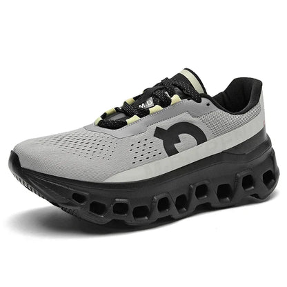 Men's Sports Shoes Breathable Polyester Upper PU Running Shoes Rubber Outsole