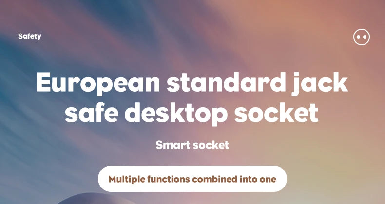 EU Plug Power Strip 6 AC Outlet Multitap Extension With 5 USB Ports 3m Cord Electrical Socket 2500W Fast Charge Surge Protector