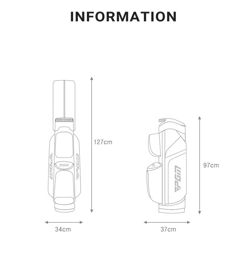 PGM Golf Bags Multi-Function Waterproof Anti-collision Retention Mechanism Large Capacity Travel Bags QB134