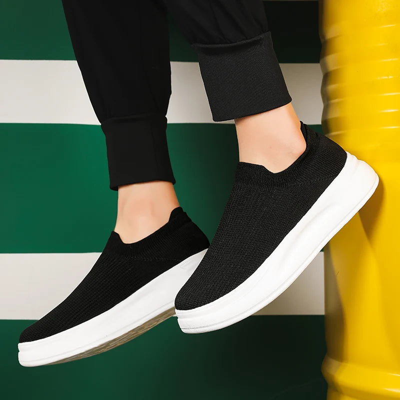 Mesh Breathable Walking Shoes Cotton Casual Sneakers