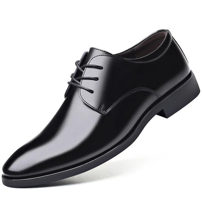 Men's Leather Business Shoes Non Slip Soft Sole Formal Casual Footwear