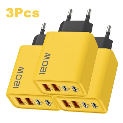 120W USB-C PD Wall Charger EU And US Plug For Mobile Devices