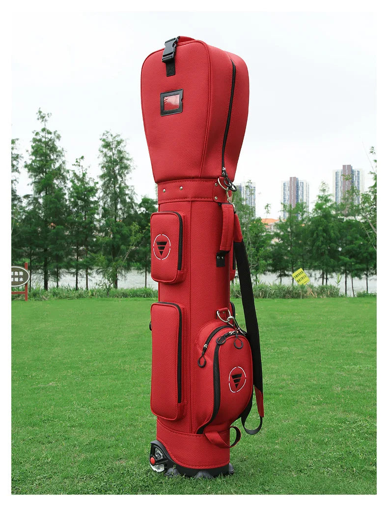 PGM Golf Bag with Wheels Ultra-light Sport Standard Golf Bags Large Capacity Golf Aviation Ball Storage Multifunctional QB069