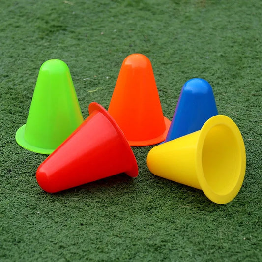 10 PCS Multiple Colors Plastic Cones Soccer Training Cones Roller Skating Training Football Training Equipment