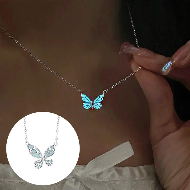 Fashion Pink Planet Heart Zircon Necklace Women Charm Aesthetic Clavicle Chain Necklace Valentines Day Gift Party Jewelry