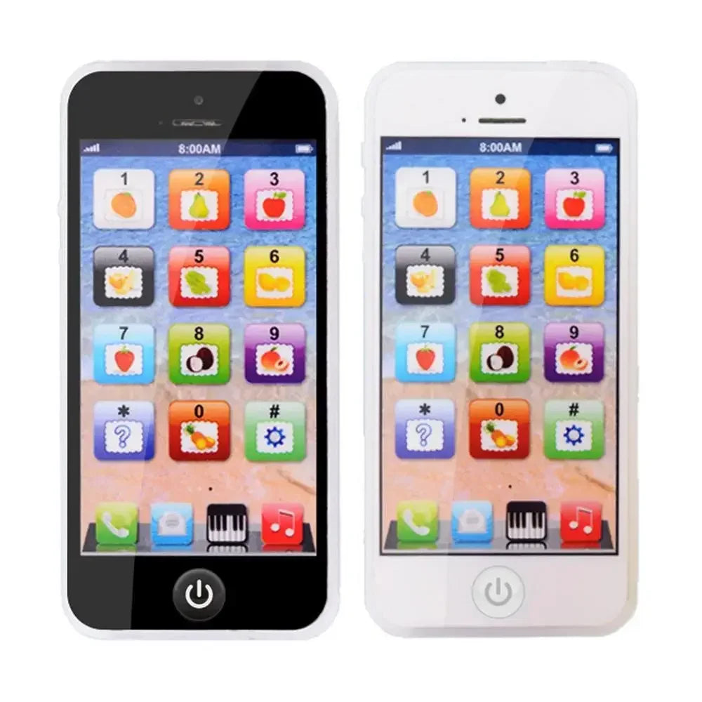 Children Simulation Phone Baby Musical Early Educational Toys English Learning Cellphone with Light Sound Mobile Vocal Toy
