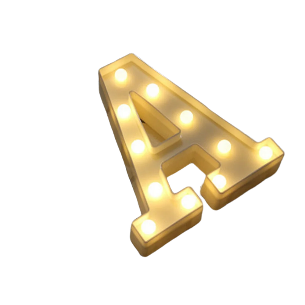 LED Letter and Number Light Set PVC Warm White Decor