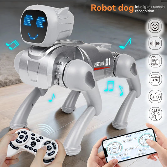 New model robot dog, intelligent remote control, children's remote control toy, stunt mechanical pet dog, children's gift