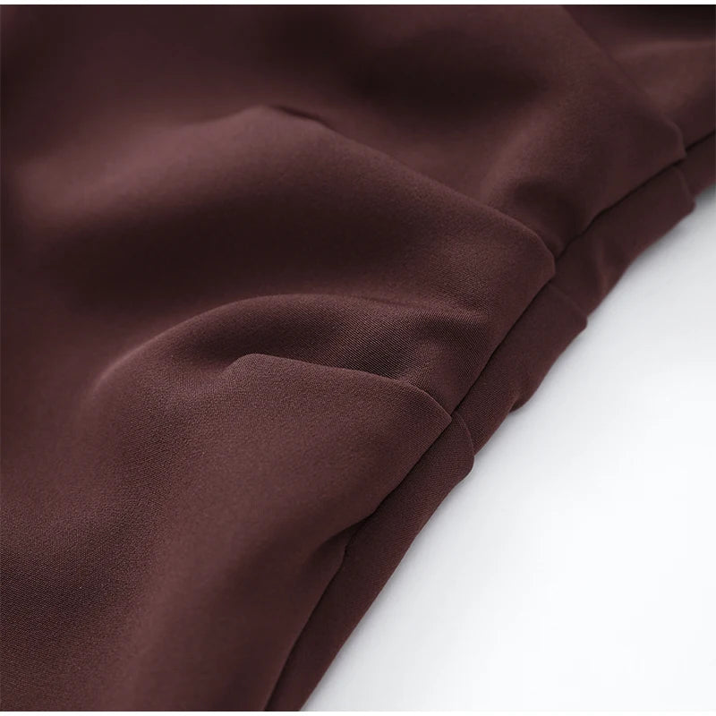 Women Square-neck Halter Mini Dress Sexy Pleated Sleeveless Backless High Waist Bodycon Dresses 2025 New Summer Lady Party Robes