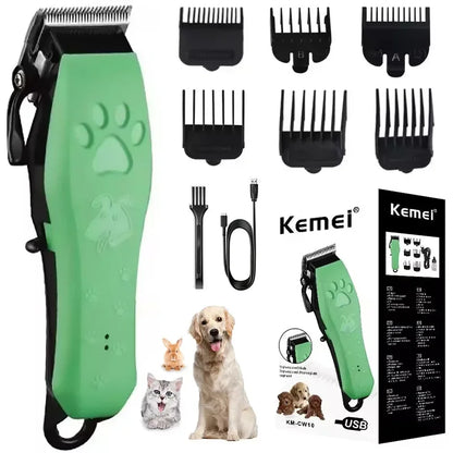 Pet Hair Trimmer Rechargeable Adjustable For Cats And Dogs