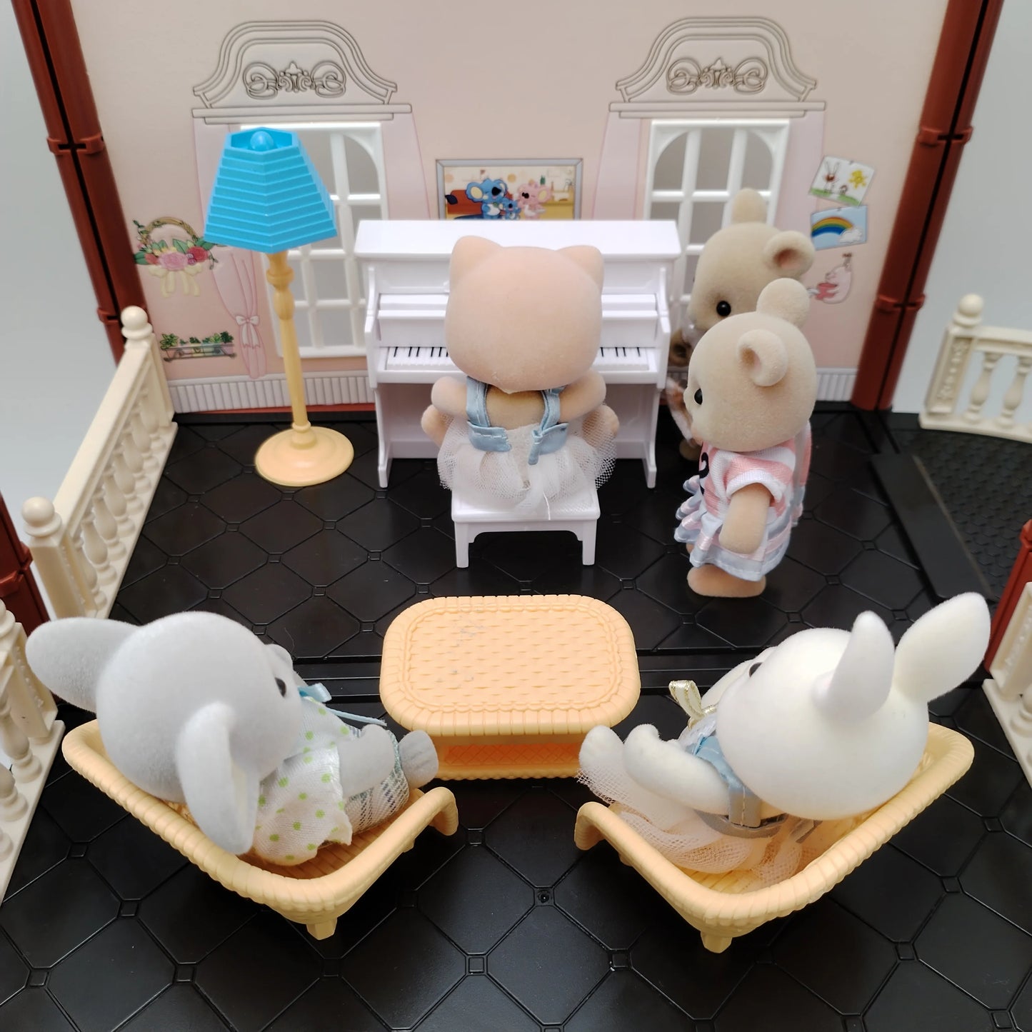 miniature items dollhouse furniture accessories living room bedroom supermarket shopping games family interaction doll kids toys