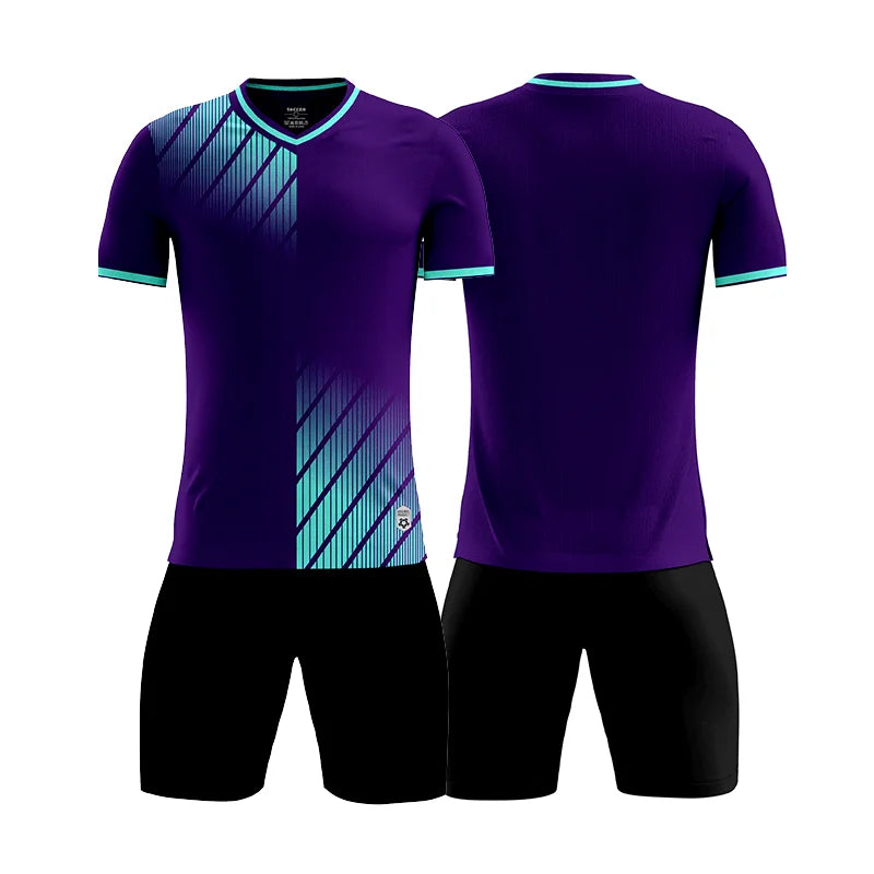 MAN Football Jerseys Team Training Customize Professional Women Soccer Uniform Adult Kids Futsal Quick-Drying Sportswear Outfit