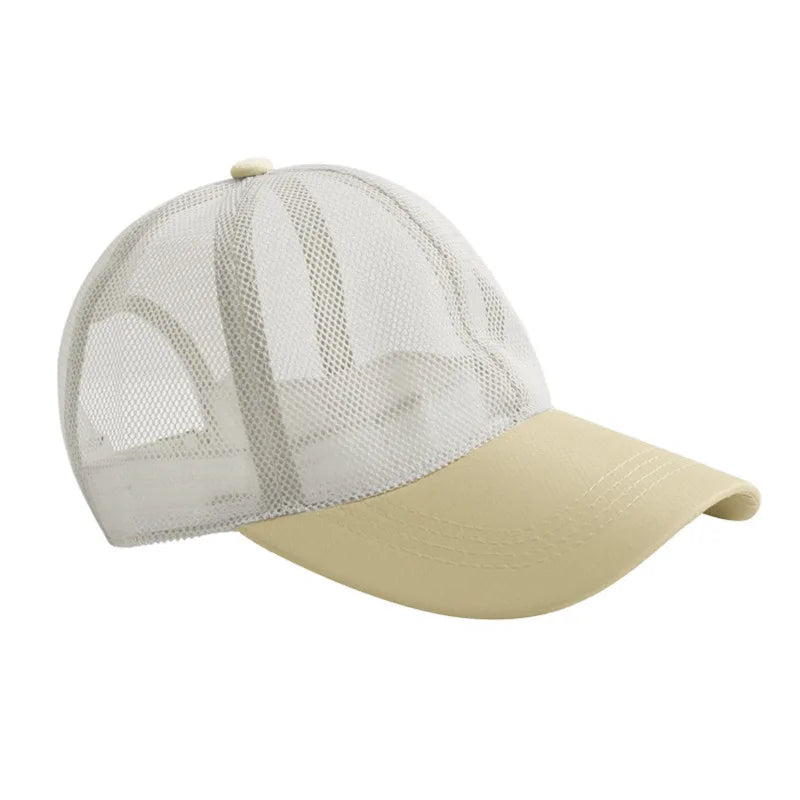 Men Women Summer Full Mesh Baseball Cap Quick Dry Cooling Sun Protection Hiking Golf Running Adjustable Hat