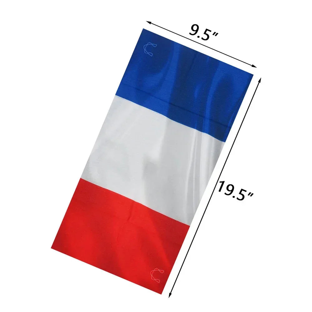 World Football Fans National Flag Face Bandanas Spain France Korea Mexico Germany Seamless Neck Gaiter Men Women Headwear Scarf