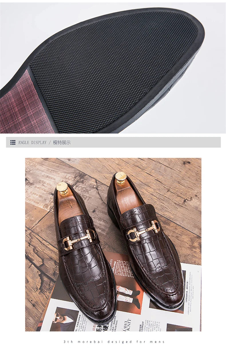 High Quality Casual Business Shoes Men Classic Social Leather Shoes For Men Brogues Office Leather Men's Dress Shoes Loafers