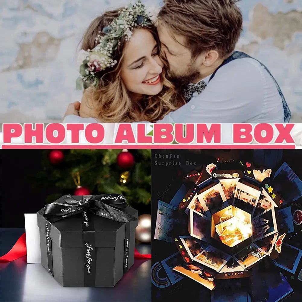 Explosion Box Gift DIY Photo Album Paperboard Construction