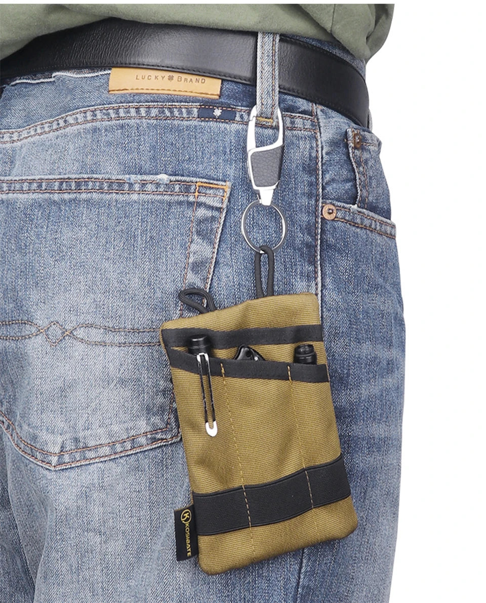 Tactical EDC bag wallet bag mini waist bag card key with waist bag camping, hiking, hunting, fishing, outdoor coin wallet